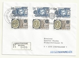 THEME EUROPA  CACHET PREMIER JOUR 24/04/1982 SUR LETTRE RECOMMANDEE - Temporary Postmarks