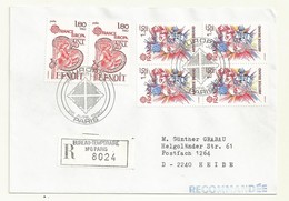 THEME EUROPA  CACHET PREMIER JOUR 26/04/1980 SUR LETTRE RECOMMANDEE - Temporary Postmarks