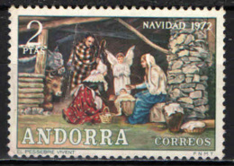 ANDORRA SPAGNOLA - 1972 - NATALE - IL PRESEPE - USATO - Gebruikt