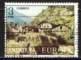 ANDORRA SPAGNOLA - 1977 - EUROPA UNITA: VILLAGGIO D'ANSALONGE - USATO - Gebruikt