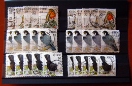 Irlande Eire - 5 * 6 Birds  1997 , 1998 Self-adhesive & Perf 14 * 15 Stamps Used - Oblitérés