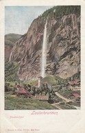 Suisse : LAUTERBRUNNEN : Staubbachfall ( Colorisée ) Précurseur - Lauterbrunnen