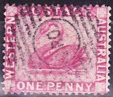 2019-0048 Western Australia 1861 Wmk. Crown CC, Dent. 14 Mi 9D Fine Used O - Used Stamps