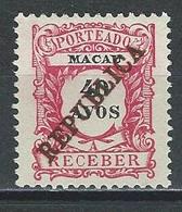 Macao Mi P31 (*) No Gum, Red And Green Overprint - Postage Due