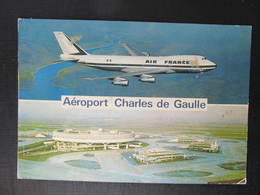 AK PARIS Flughafen Airport Flugzeug Aeroplane Aeroport Charles De Gaulle  ///  D*37050 - Flugwesen