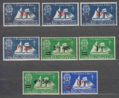 St. Pierre & Miquelon 1945 Mi#330-337 Mint Never Hinged - Ongebruikt