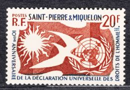 St. Pierre & Miquelon 1958 Mi#389 Mint Never Hinged - Nuevos