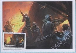 UKRAINE. Maidan Post. Maxi Card. Military. War Painting. Joint Forces Operation . Border Guards. 2016 - Ukraine