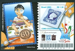 BRAZIL #2888   COLLECTING  STAMPS  2v   -2003  MINT - Unused Stamps