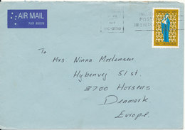 Australia Air Mail Cover Sent To Denmark Pyrmont 1977 Single Franked - Cartas & Documentos