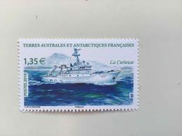 TAAF 2019 BATEAU LA CURIEUSE NEUF 1 TIMBRES FSAT FRANCE ANTARCTIC MNH NAVY BOATS - Unused Stamps