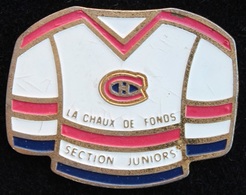 HOCKEY CLUB LA-CHAUX-DE-FONDS - SECTION JUNIORS - MAILLOT -  HOCKEY SUR GLACE SUISSE -    (ROSE) - Sports D'hiver