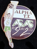 BAKETBALL - ALPHA T.T.- ASAS 92 - JOUEUR - BALLON - PANIER   -       (18) - Pallacanestro