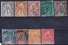 Benin 1894 Lot Yv 34-38, 40-41, 43 Oblitéré O, Je Vends Ma Collection! - Gebruikt