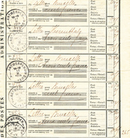 581/28 - Bloc De 5 Reçus De Lettres Assurées ( 100 à 300 Francs) ANTWERPEN 1 A Et 1 B En 1914 - RARE Ainsi - Post Office Leaflets