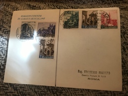 1957 Cartolina Con Serie Completa Vedute San Marino - Storia Postale