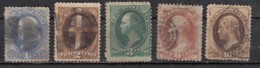 USA   1870 - 1881   5 Valeurs - Usados