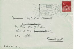 1966 - Lettre De AACHEN Pour La France - Tp N° Yvert 370 - Michel N°508 - Macchine Per Obliterare (EMA)