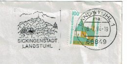 1994 - Lettre De LANDSTUHL Pour La France - Obl. "SICKINGENSTADT LANDSTUHL" - TP N° Yvert 1238 - Franking Machines (EMA)