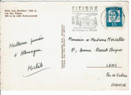 1964 - Carte Postale De TITISEE Pour La France - Tp Luther N° Yvert 224 - Macchine Per Obliterare (EMA)