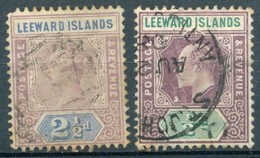 Leeward Islands - 1890 Et 1902 - Yt 3 Et 20 - Victoria Et Edouard VII - Oblitérés - Leeward  Islands