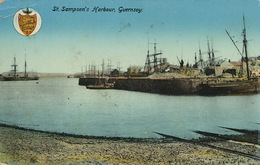 Guernsey St Sampson's Harbour P. Used Light Crease Top Left Corner - Guernsey