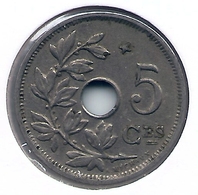 ALBERT I * 5 Cent 1932 Frans * Met STER Op 1 Punt Hellend Naar Rechts * Nr 5096 - 5 Centimes