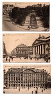 BELGIQUE . BELGIË . BRUXELLES . 3 CARTES POSTALES - Réf. N°20471 - - Lotes Y Colecciones