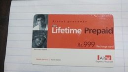 India-airtel Presents-(67)(rs.999)(new Delhi)(7905524361659691)(look Out Side)used Card+1 Card Prepiad Free - Indien