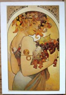 LE FRUIT 1897 ALPHONSE MUCHA SUPERBE JEUNE FEMME DEMI NUE - Mucha, Alphonse