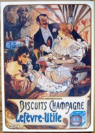 BISCUITS  CHAMPAGNE LEFEVRE UTILE ALPHONSE MUCHA SUPERBES JEUNES FEMMES - Mucha, Alphonse