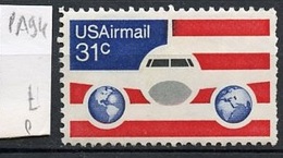 Etats Unis - Vereinigte Staaten - USA Poste Aérienne 1976 Y&T N°PA84 - Michel N°F1201 *** - 31c Avion Stylisé - 3b. 1961-... Neufs