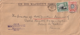 KENYA UGANDA TANGANYIKA Lettre 1950  Direcier Of Medical Services Pour La Suisse On His Majesty's Service - Kenya, Uganda & Tanganyika