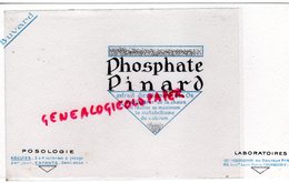 92- COURBEVOIE- RARE BUVARD PHOSPHATE PINARD-OS- CHAUX- CALCIUM- PHARMACIE-LABORATOIRES DOCTEUR PINARD-88 BD SAINT DENIS - Drogheria