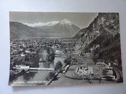 Cartolina "INTERLAKEN Unterseen Und Niesen" Anni '50 - Unterseen