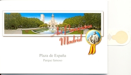 Espagne - Madrid - Superbe Tryptique Panoramique Plaza De España - Artpanorama - Difficile à Trouver - - Madrid