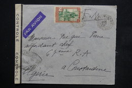 SOUDAN - Enveloppe En FM De Bamako En 1940 Pour Constantine Avec Contrôle Postal - L 23846 - Cartas & Documentos