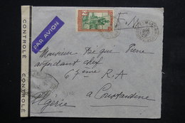 SOUDAN - Enveloppe En FM De Bamako En 1940 Pour Constantine Avec Contrôle Postal - L 23846 - Storia Postale