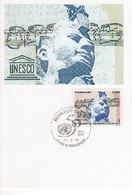 Delcampe - Carte Maximum - Monaco    ANNIVERSAIRE ORGANISATION DES NATIONS UNIES ONU UNESCO - Maximumkarten (MC)
