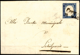 LOVERE, Punti 8 - 20 Cent. (15Ba), Perfetto, Su Lettera Del 11/5/1860 Per Schilpario. A.Diena, Chiav... - Lombardo-Veneto