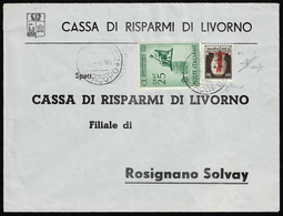 1944 - 30 Cent. Soprastampato Fascio, Tiratura Di Firenze, II Tavola, 25 Cent. Rossini (492/II,466),... - Autres & Non Classés