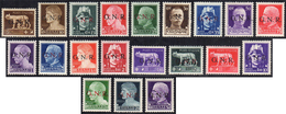 1944 - Soprastampati G.N.R., Tiratura Di Verona (470/489), Ottima Centratura, Gomma Integra, Perfett... - Autres & Non Classés