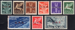 1944 - Soprastampati G.N.R., Tiratura Di Verona (117/125), Gomma Integra, Perfetti. Cert. Oro Raybau... - Sonstige & Ohne Zuordnung