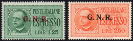 1944 - Soprastampati G.N.R. Di Verona (19/20), Gomma Integra, Perfetti. Cert. Raybaudi.... - Altri & Non Classificati