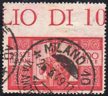 1946 - 100 Lire Democratica, Non Dentellato In Alto (565al), Usato, Perfetto. A.Diena, L.Raybaudi.... - Autres & Non Classés