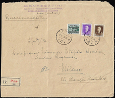 ALBANIA 1939 - 50 Q. Assemblea Costituente, 10 Q. E 30 Q. Ordinaria (7,20,23), Perfetti, Su Frontesp... - Sonstige & Ohne Zuordnung