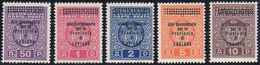 LUBIANA SEGNATASSE 1941 - Soprastampa "Alto Commissario", Non Emessi (16/20), Gomma Originale Integr... - Other & Unclassified