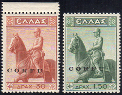 CORFU' 1941 - Monumento Equestre (32/33), Gomma Integra, Perfetti.... - Other & Unclassified