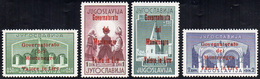 MONTENEGRO 1942 - Legionari, Soprastampa In Rosso (28/31), Gomma Integra, Perfetti. Tiratura 200 Ser... - Altri & Non Classificati