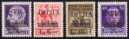 ISTRIA 1946 - Soprastampati Con Nuovo Valore (37/40), Gomma Integra, Perfetti.... - Altri & Non Classificati